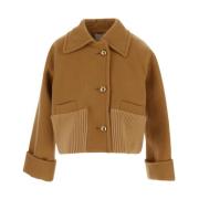 Casual Rits Jas Patou , Brown , Dames