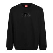 Stijlvolle Sweaters Collectie Diesel , Black , Heren