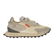 Vaporix Suède en Nylon Trainers RUN OF , Beige , Heren