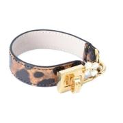 Luipaard Vrouwen Armband Dolce & Gabbana , Brown , Dames