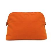 Pre-owned Cotton handbags Hermès Vintage , Orange , Dames