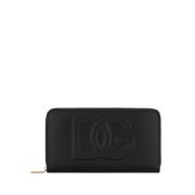 Logo Portemonnee Dolce & Gabbana , Black , Dames