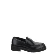 Stijlvolle Studded Loafer Schoenen Valentino Garavani , Black , Heren