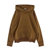 Cotton Logo Hoodie Saint Laurent , Green , Heren