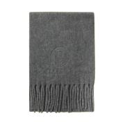 Alpaca wolblend sjaal Peserico , Gray , Unisex