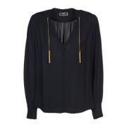 Blouses Elisabetta Franchi , Black , Dames