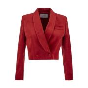 Katoenen Bolero Jas Lardini , Red , Dames