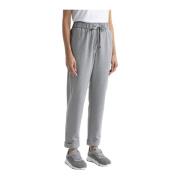 Stretch katoenen fleeceb broek Peserico , Gray , Dames