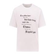 Iconische Print Katoenen T-shirt Gemaakt in Italië Alexander McQueen ,...