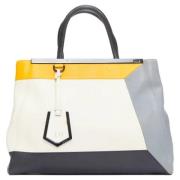 Pre-owned Leather totes Fendi Vintage , White , Dames