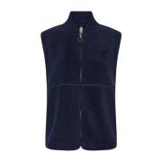 Teddy Gilet met ritssluiting Soyaconcept , Blue , Dames