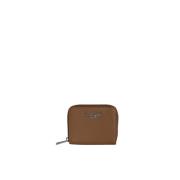 Bruin Leren Mini Portemonnee met Rits Zadig & Voltaire , Brown , Dames