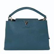 Pre-owned Leather handbags Louis Vuitton Vintage , Blue , Dames