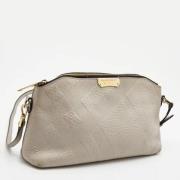 Pre-owned Leather handbags Burberry Vintage , Gray , Dames