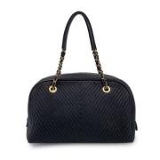 Pre-owned Leather handbags Chanel Vintage , Black , Dames