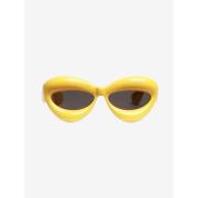 Pre-owned Glass sunglasses Loewe Pre-owned , Yellow , Dames