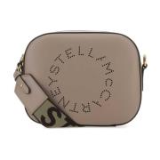 Grijze Crossbody Tas met Logo Stella McCartney , Gray , Dames