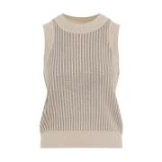 Beige Tank Top Ermanno Scervino , Beige , Dames