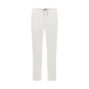 Witte Slim-Fit Katoenen Broek Eleventy , White , Heren