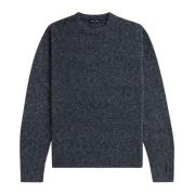 Bouclé Crewneck Sweater met duimgaten Fred Perry , Gray , Heren