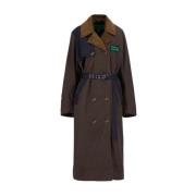 Katoenen Trench Jacket Barbour , Green , Dames