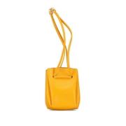 Pre-owned Leather shoulder-bags Hermès Vintage , Yellow , Dames