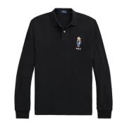 Iconische Polo Bear Lange Mouw Polo Polo Ralph Lauren , Black , Heren