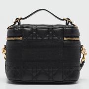 Pre-owned Leather handbags Dior Vintage , Black , Dames