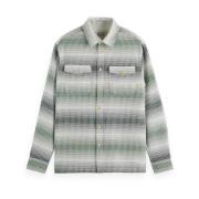 Relaxed Fit Streep Wafel Overshirt Scotch & Soda , Multicolor , Heren