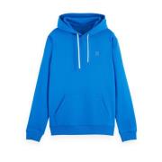 Kern Badge Logo Hoodie Sweatshirt Scotch & Soda , Blue , Heren