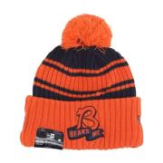 Chicago Bears Pom Pom Beanie Hat New Era , Multicolor , Heren