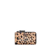 Cheetah Top Zip Multi Wallet Marc Jacobs , Beige , Dames