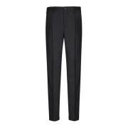 Blauwe Tapered Fit Broek Incotex , Black , Heren