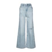 Casual Slim Fit Denim Broek Tommy Jeans , Blue , Dames