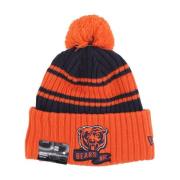 Chicago Bears Pom Pom Beanie Hat New Era , Multicolor , Heren