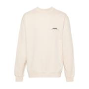 Beige Jersey Sweatshirt met Logo Jacquemus , Beige , Heren