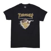 Zwart Goud Tee Korte Mouw T-shirt Thrasher , Black , Heren