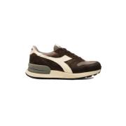 Bruine Lage Sneakers voor Mannen Diadora , Brown , Heren