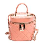 Pre-owned Leather handbags Chanel Vintage , Pink , Dames