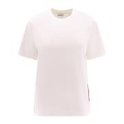 Katoenen T-shirt met EKD-detail Burberry , White , Dames