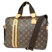 Pre-owned Canvas handbags Louis Vuitton Vintage , Brown , Dames