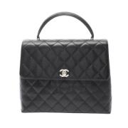 Pre-owned Leather chanel-bags Chanel Vintage , Black , Dames