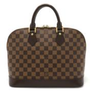 Pre-owned Canvas handbags Louis Vuitton Vintage , Brown , Dames