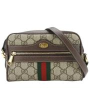 Pre-owned Canvas gucci-bags Gucci Vintage , Brown , Dames