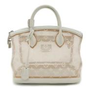 Pre-owned Leather handbags Louis Vuitton Vintage , Beige , Dames