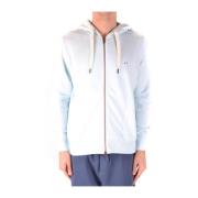 Blauwe Rits Hoodie Trainingsshirt Sun68 , Blue , Heren