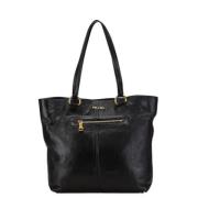 Pre-owned Leather shoulder-bags Prada Vintage , Black , Dames