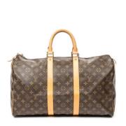 Pre-owned Canvas travel-bags Louis Vuitton Vintage , Brown , Dames