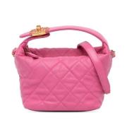 Pre-owned Leather chanel-bags Chanel Vintage , Pink , Dames