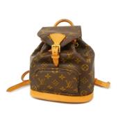 Pre-owned Fabric backpacks Louis Vuitton Vintage , Brown , Dames